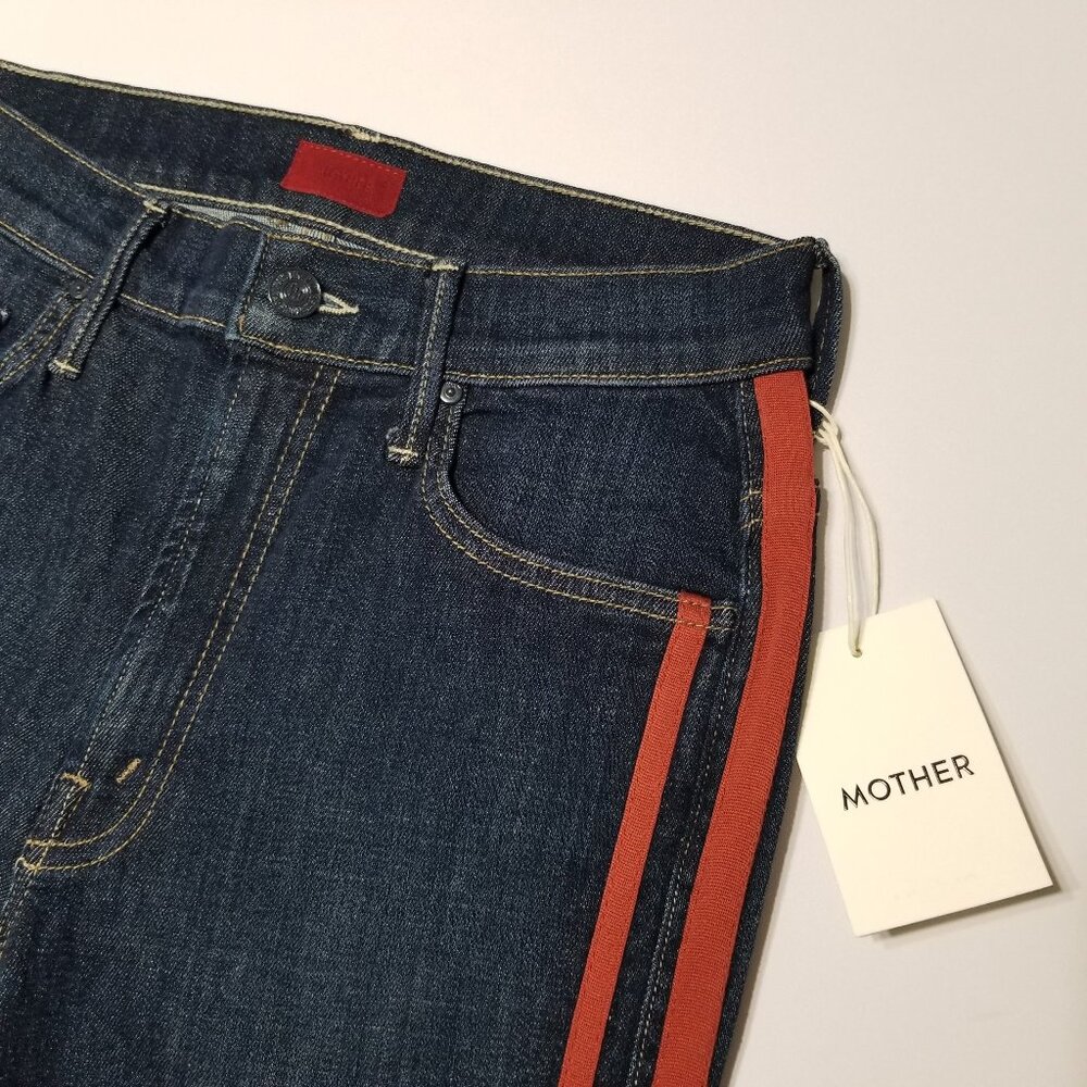 NWT Mother Denim The Insider Crop Step Fray in Speed Racer As Seen On Gigi Hadid - Picture 10 of 16